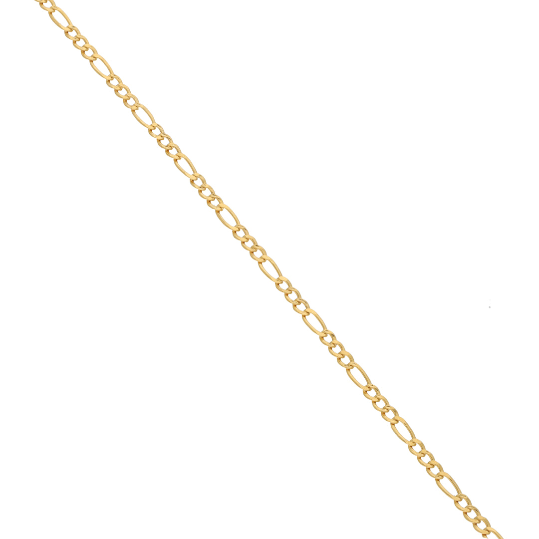 Gold Figaro Bracelet 21KT - FKJBRL21KM9547