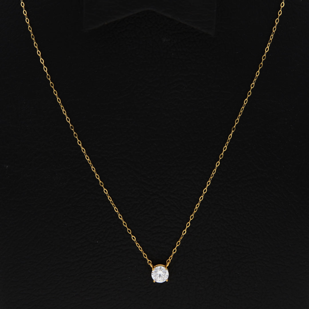 Gold Elite Charm Stone Necklace 21KT - FKJNKL21KM9581