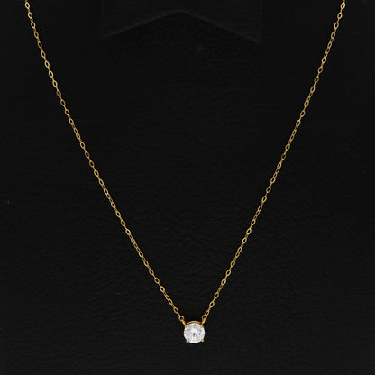 Gold Elite Charm Stone Necklace 21KT - FKJNKL21KM9581