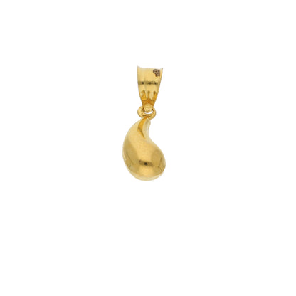 Gold Tear Drop Shaped Pendant 21KT - FKJPND21KM9600