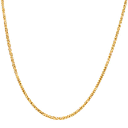 Gold 20 Inches Interlink Chain 21KT - FKJCN21KM9691