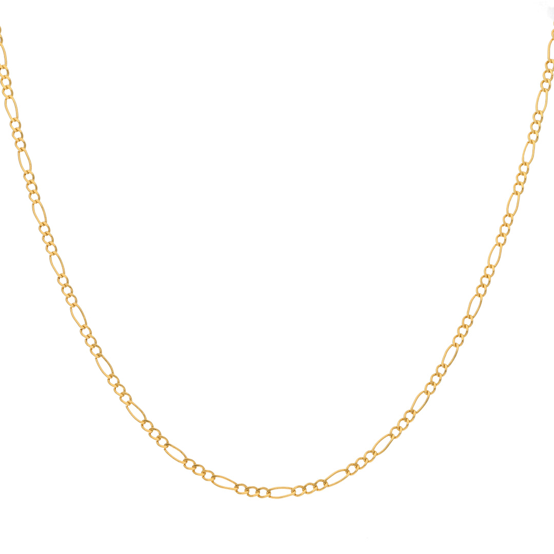 Gold Figaro Chain 21KT - FKJCN21KM9692