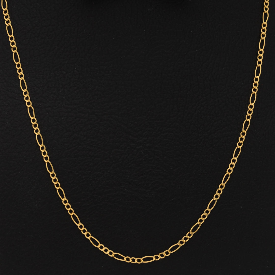 Gold Figaro Chain 21KT - FKJCN21KM9692