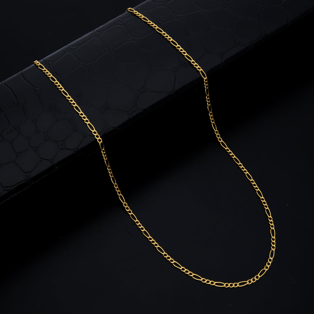 Gold Figaro Chain 21KT - FKJCN21KM9692