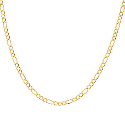 Gold Figaro Chain 21KT - FKJCN21KM9689