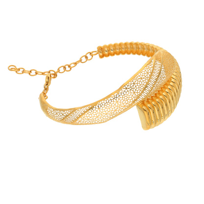 Gold Premium Handcrafted Bangle 21KT - FKJBNG21KM9699