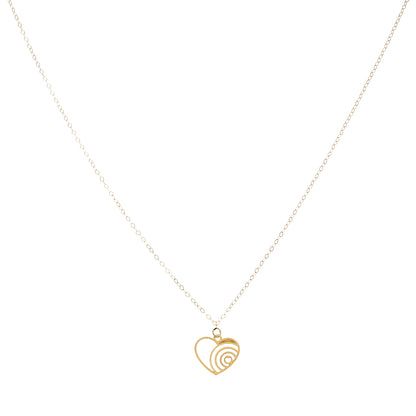 Gold Necklace (Chain With Heart Shaped Pendant) 21KT - FKJNKL21KM9773