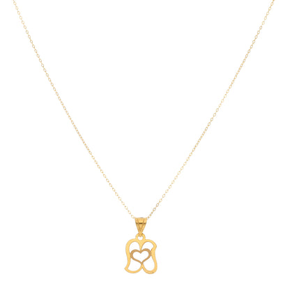 Gold Necklace (Chain With Intricate Design Shaped Pendant) 21KT - FKJNKL21KM9828