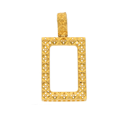 Gold Bar Holder Pendant 21KT - FKJPND21KM9906