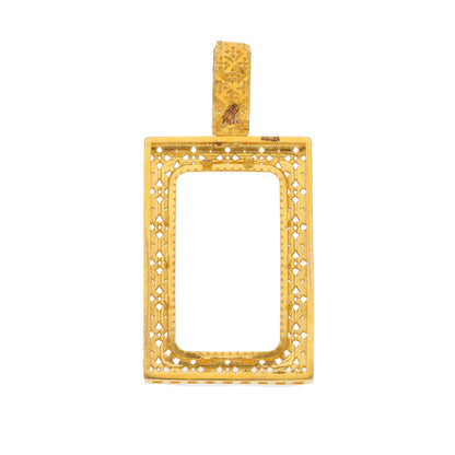 Gold Bar Holder Pendant 21KT - FKJPND21KM9906