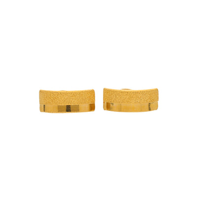 Gold Clip Earrings 21KT - FKJERN21KM9951