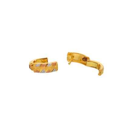 Gold Clip Earrings 21KT - FKJERN21KM9957