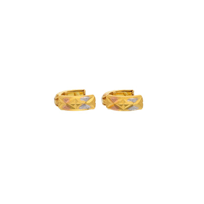 Gold Clip Earrings 21KT - FKJERN21KM9960