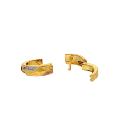 Gold Clip Earrings 21KT - FKJERN21KM9961