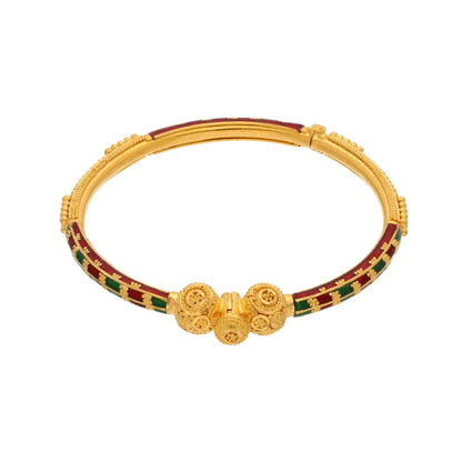 Gold Baby Bangle 21KT - FKJBNG21KM9971