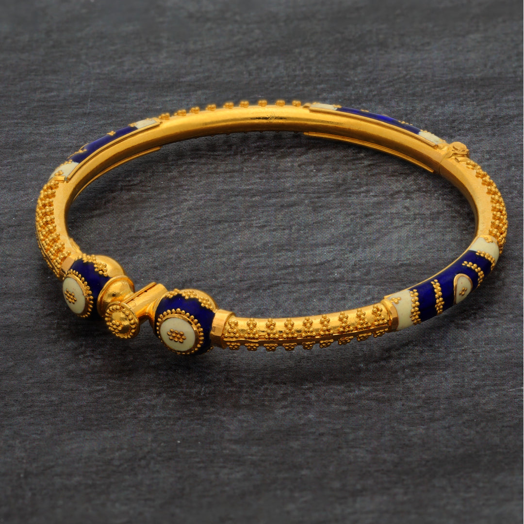 Gold Baby Bangle 21KT - FKJBNG21KM9972