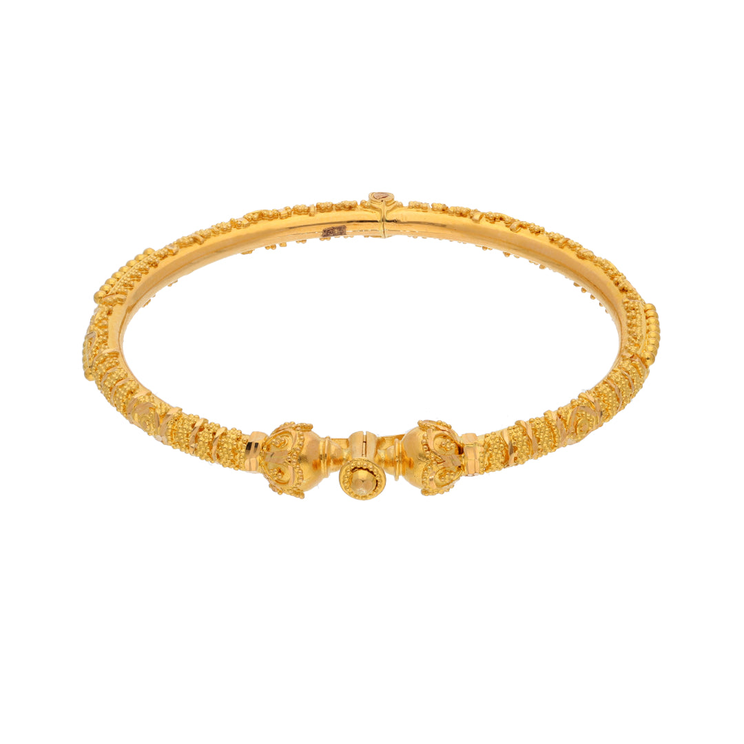 Gold Baby Bangle 21KT - FKJBNG21KM9973