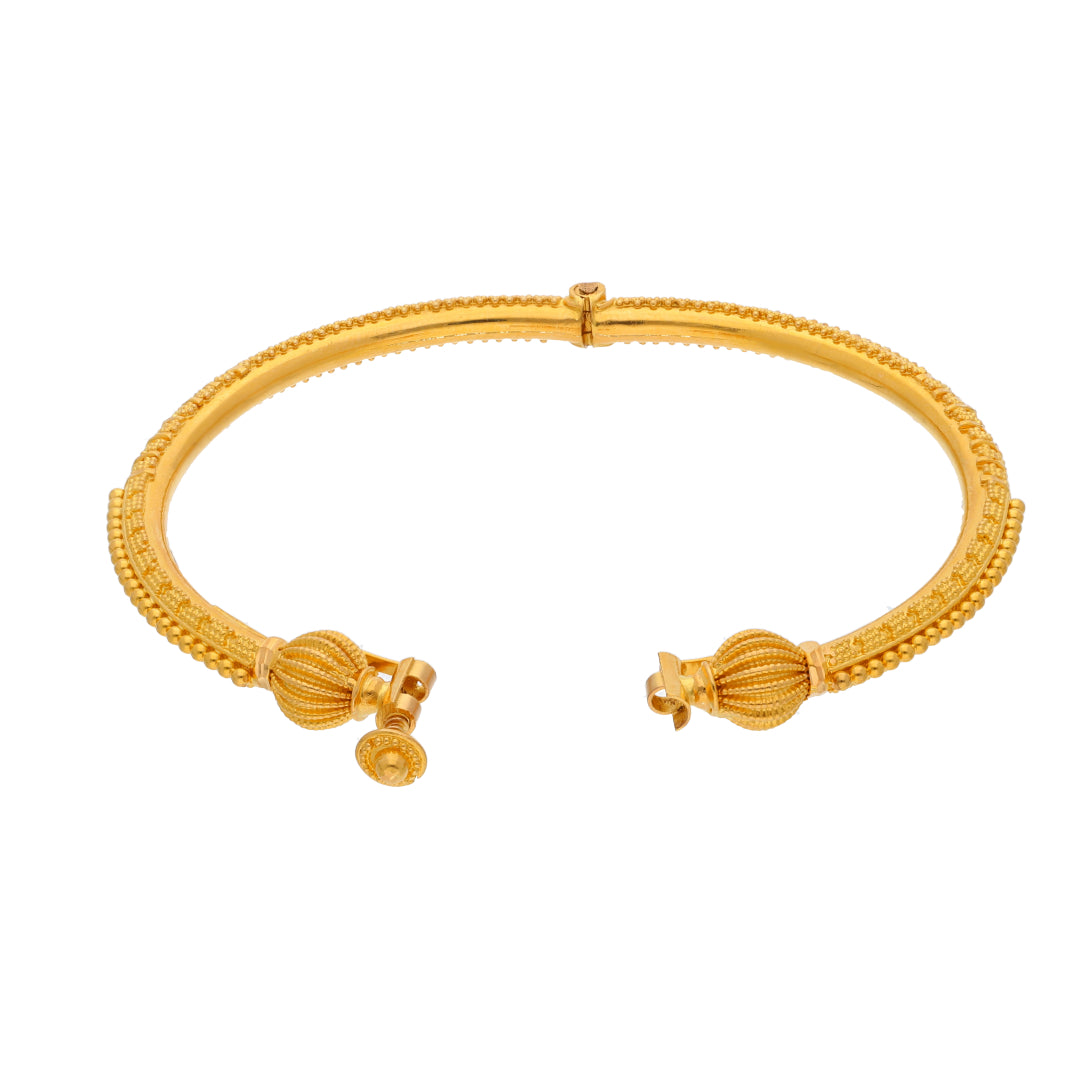 Gold Baby Bangle 21KT - FKJBNG21KM9974