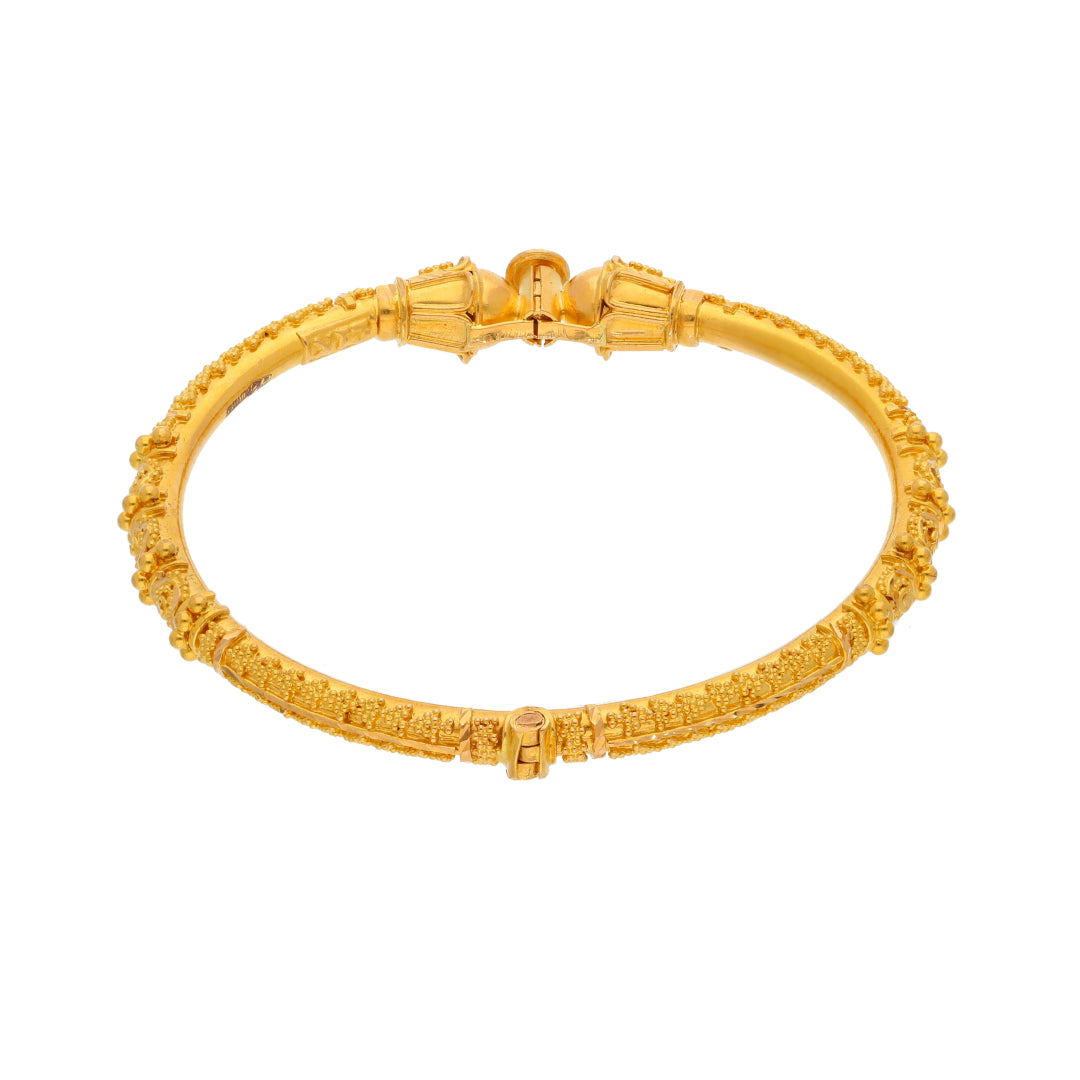 Gold Baby Bangle 21KT - FKJBNG21KM9975