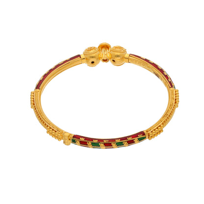 Gold Baby Bangle 21KT - FKJBNG21KM9971