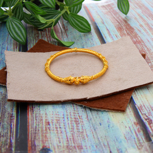 Gold Baby Bangle 21KT - FKJBNG21KM9975