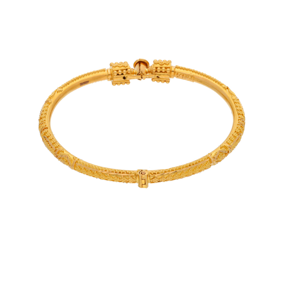 Gold Baby Bangle 21KT - FKJBNG21KM9976