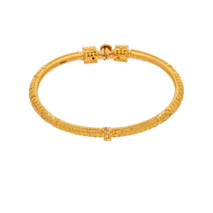 Gold Baby Bangle 21KT - FKJBNG21KM9976