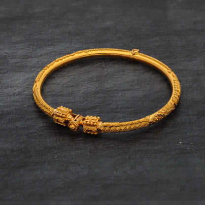 Gold Baby Bangle 21KT - FKJBNG21KM9976