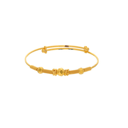 Gold Baby Bangle 21KT - FKJBNG21KM9979