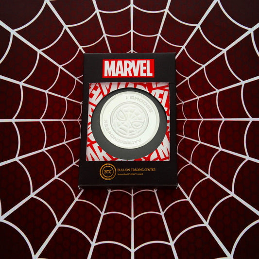 Disney 50 Grams Spider Man Silver Coin 999.0 Silver - FKJCONSLM9871