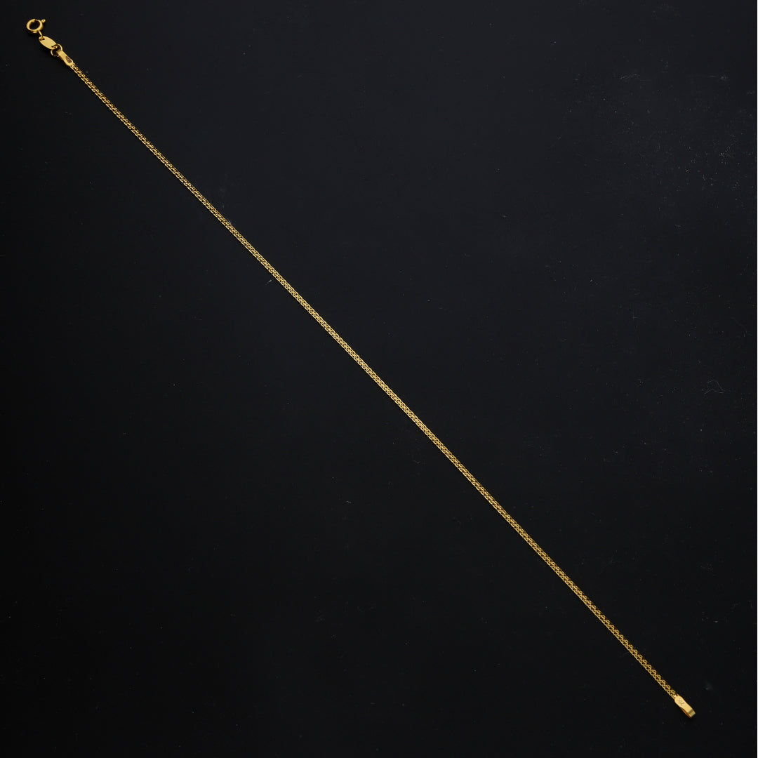 Gold Minimal Anklet 21KT - FKJANKL21KM11644