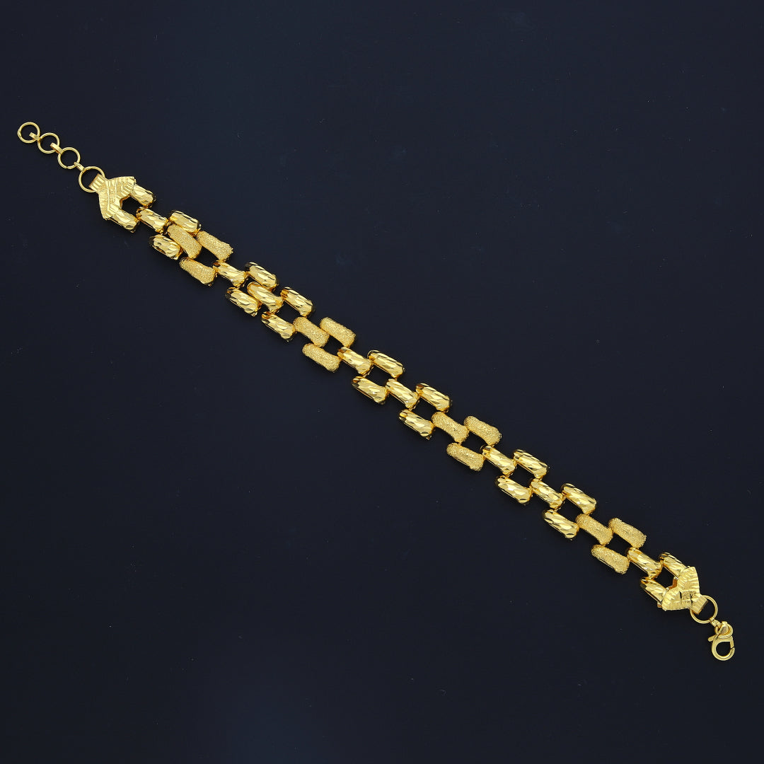 Gold Thick Strap Bracelet 21KT - FKJBRL21KM10446