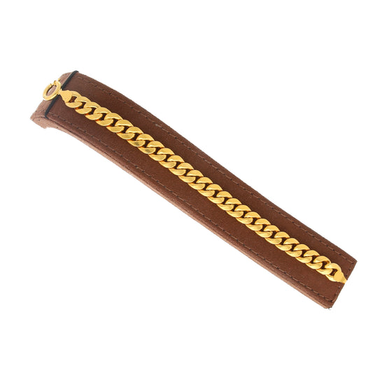 Gold Curb Link Bracelet 21KT - FKJBRL21KM10489