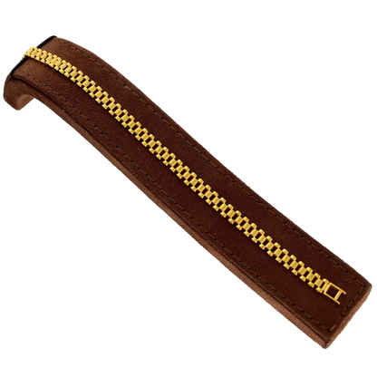 سوار ذهبي بحزام سحاب عيار 21 قيراطًا - FKJBRL21KM10265