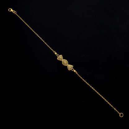 Gold Filigree Charms Bracelet 21KT - FKJBRL21KM11492