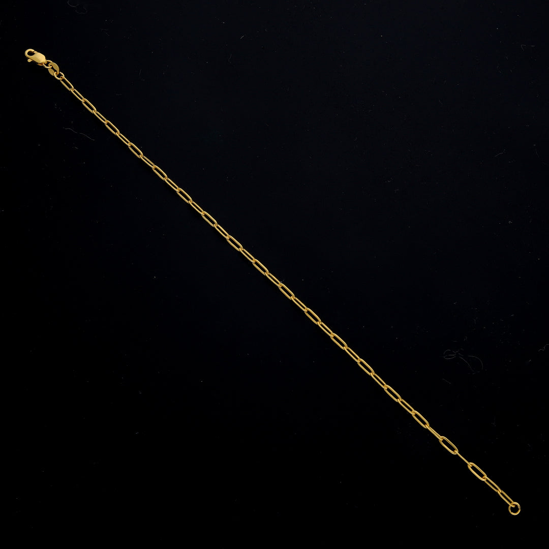 Gold Slim Link Bracelet 21KT - FKJBRL21KM11493