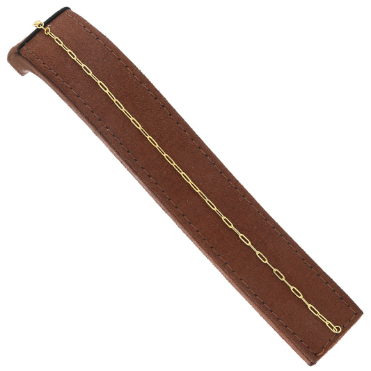 Gold Slim Link Bracelet 21KT - FKJBRL21KM11493