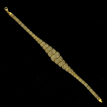 Gold Mesh Link Bracelet 21KT - FKJBRL21KM11501