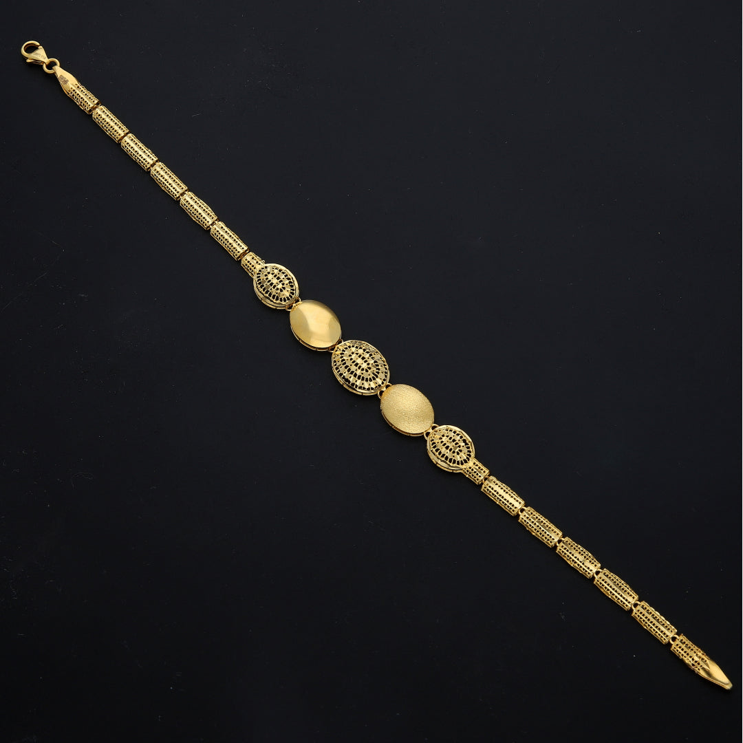 Gold Oval Accent Bracelet 21KT - FKJBRL21KM11568