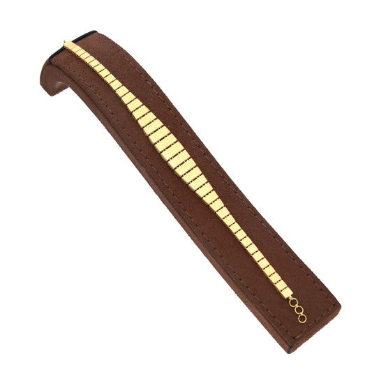 Gold Tapered Link Bracelet 21KT - FKJBRL21KM11572