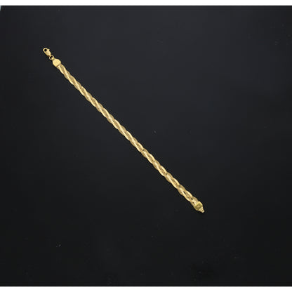 Gold Interwoven Bracelet 21KT - FKJBRL21KM11591