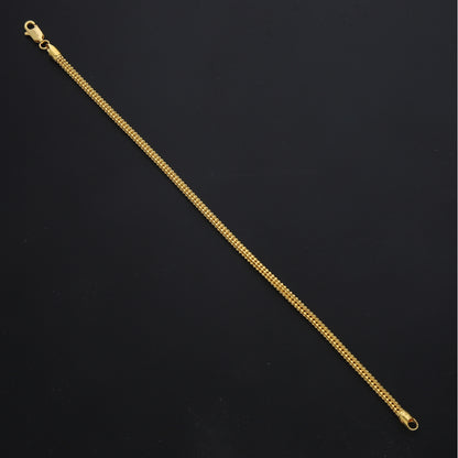 Gold Sleek Bracelet 21KT - FKJBRL21KM11594