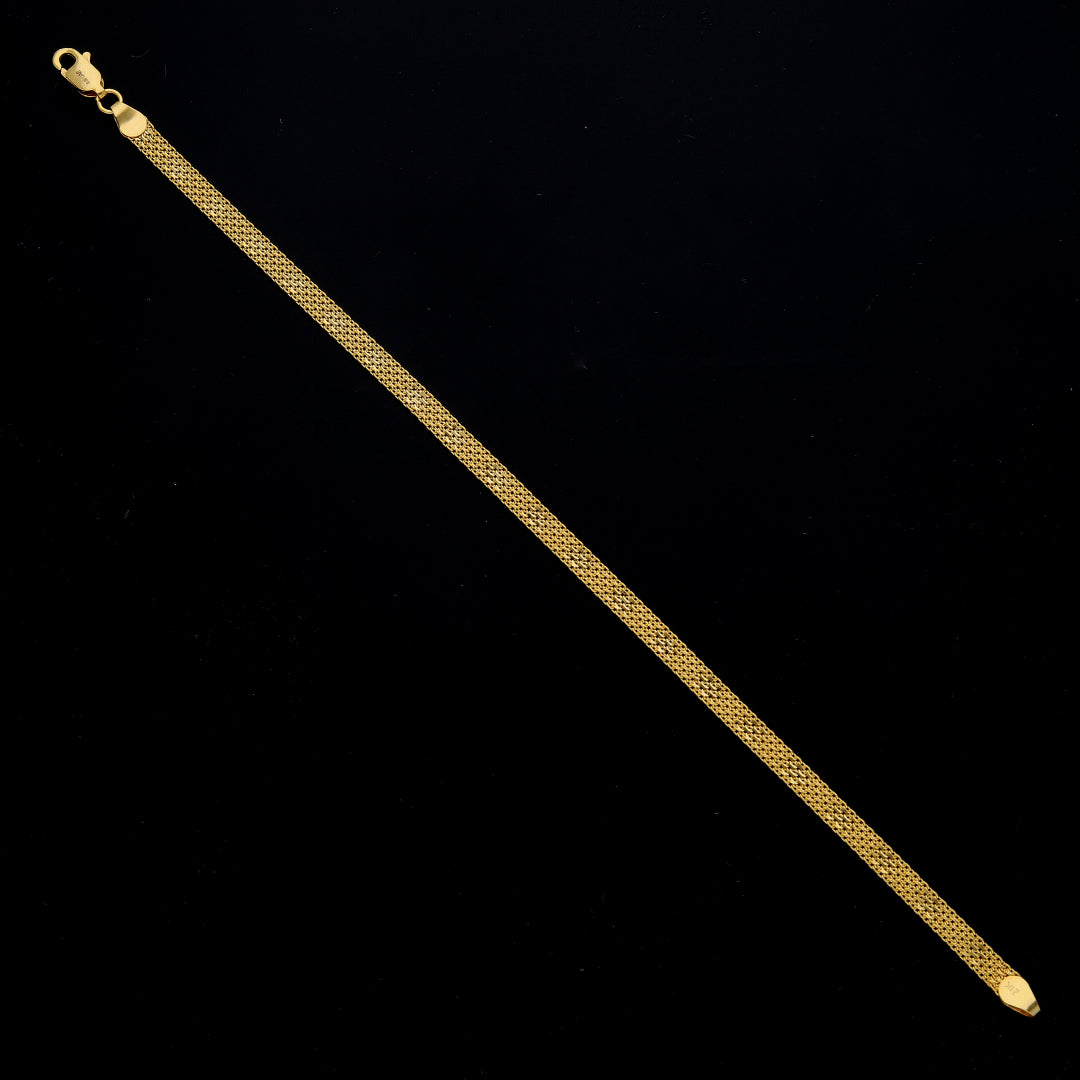 Gold Link Mesh Bracelet 21KT - FKJBRL21KM11595