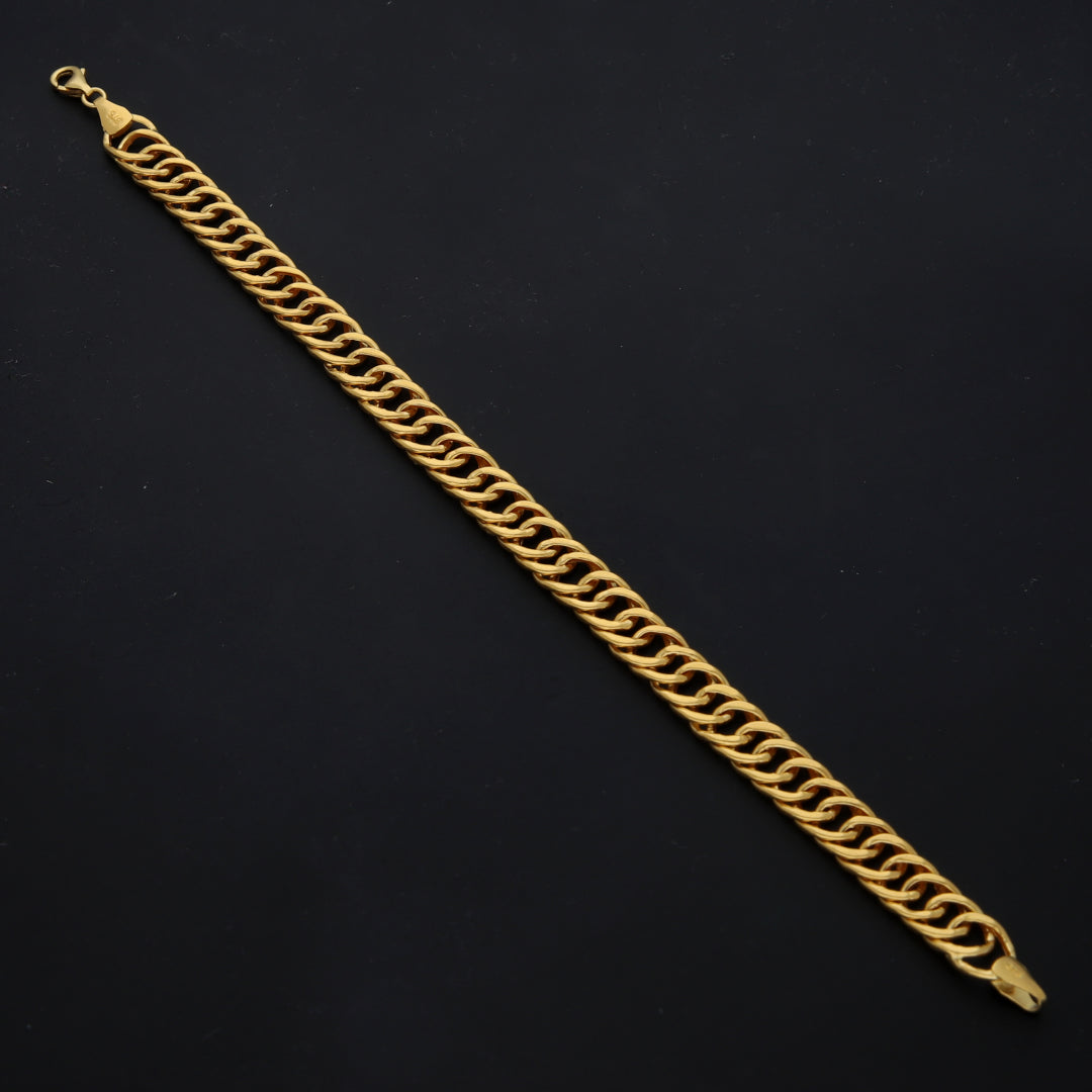 Gold Cuban Link Bracelet 21KT - FKJBRL21KM11670
