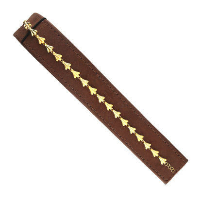 Gold Fan Link Bracelet 21KT - FKJBRL21KM11673