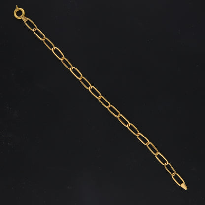 Gold Cable Link Bracelet 21KT - FKJBRL21KM11675