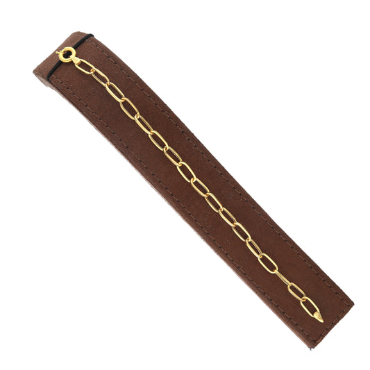 Gold Cable Link Bracelet 21KT - FKJBRL21KM11675