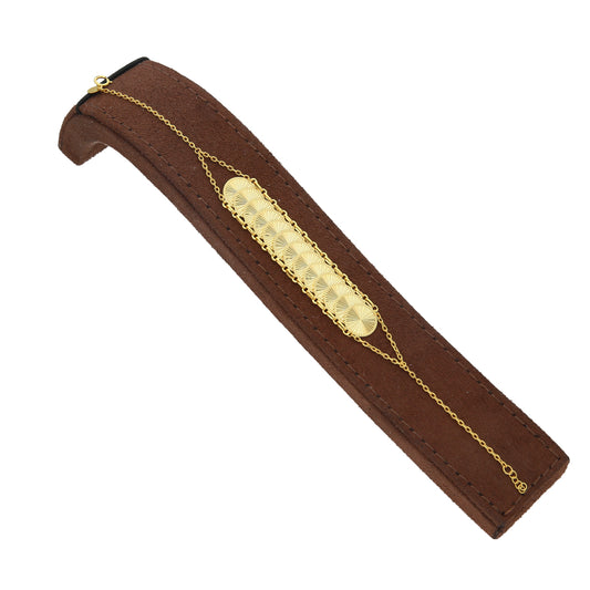 Gold Classic Turkish Lira Bracelet 21KT - FKJBRL21KM11682