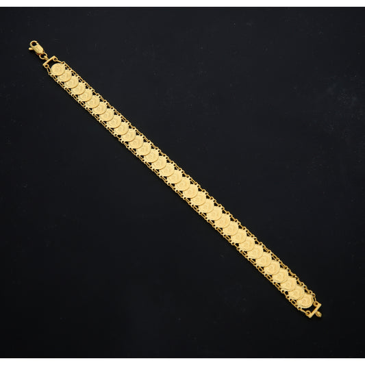 Gold Turkish Lira Bracelet 21KT - FKJBRL21KM11687