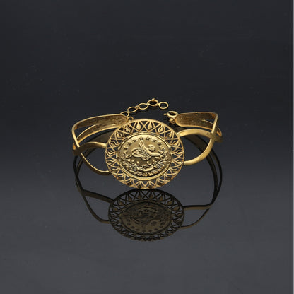 Gold Turkish Lira Bracelet 21KT - FKJBRL21KM11732